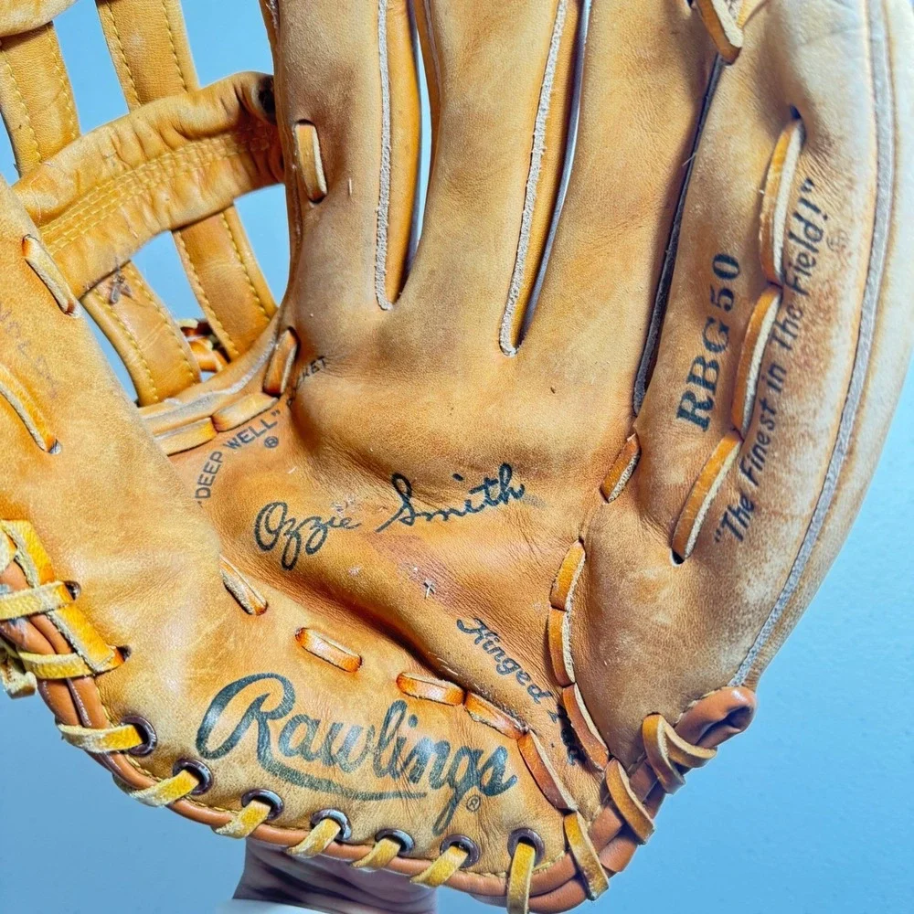 Vintage‎ Rawlings Baseball Glove Model RBG50 Ozzie Smith RH Thrower